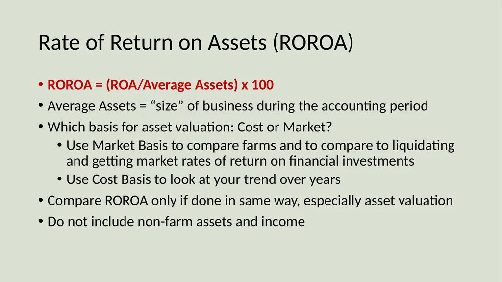 Farm Income Statement Analysis AAE 320 Paul D. - slide 27 of 48