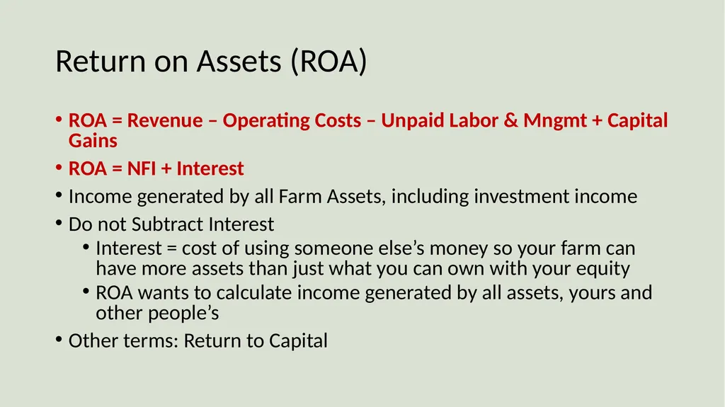 Farm Income Statement Analysis AAE 320 Paul D. - slide 24 of 48