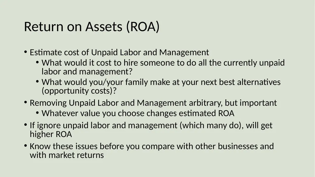 Farm Income Statement Analysis AAE 320 Paul D. - slide 25 of 48