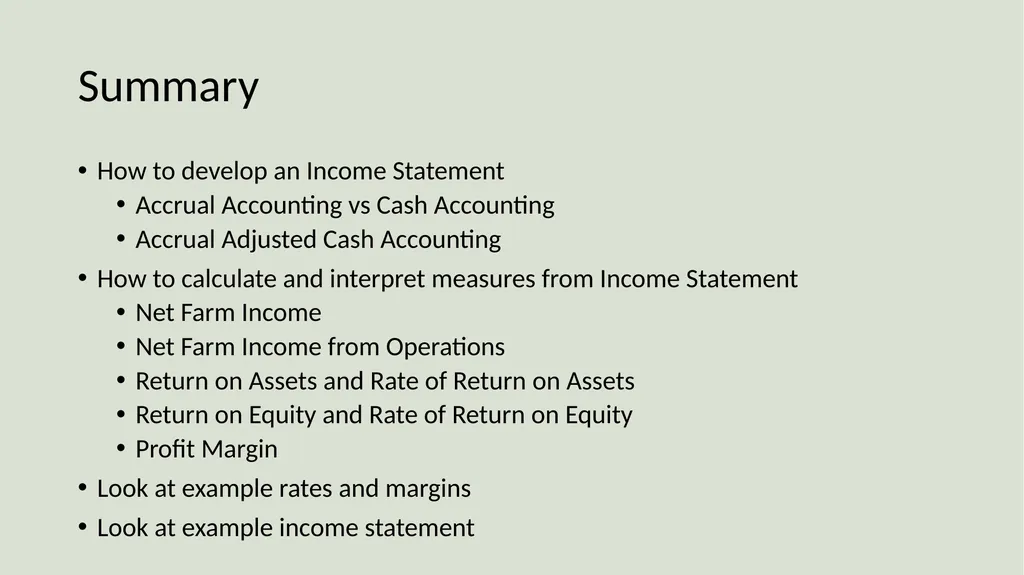 Farm Income Statement Analysis AAE 320 Paul D. - slide 34 of 48