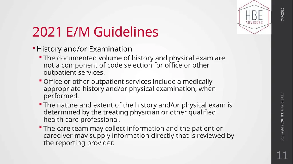 The Evolution of Evaluation and Management - slide 11 of 43