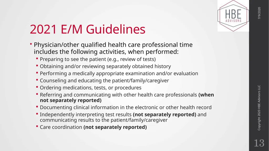 The Evolution of Evaluation and Management - slide 13 of 43
