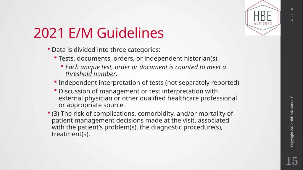 The Evolution of Evaluation and Management - slide 15 of 43