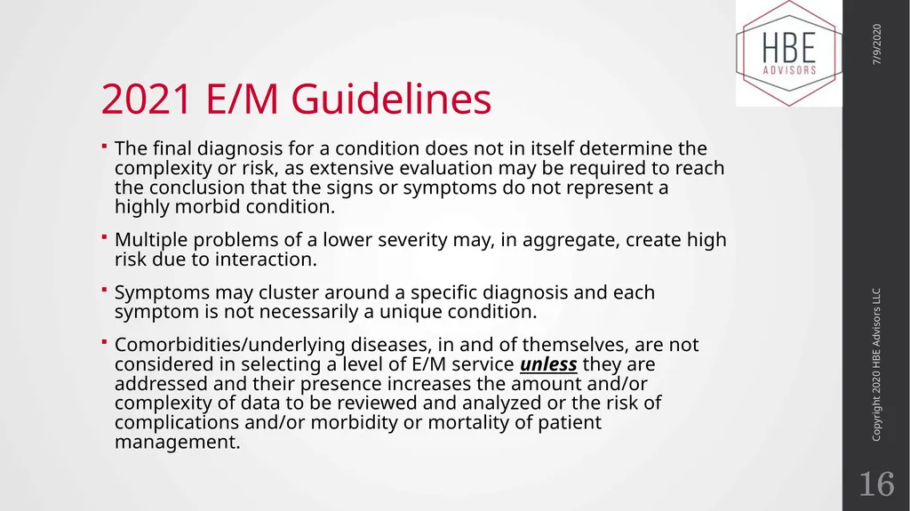 The Evolution of Evaluation and Management - slide 16 of 43
