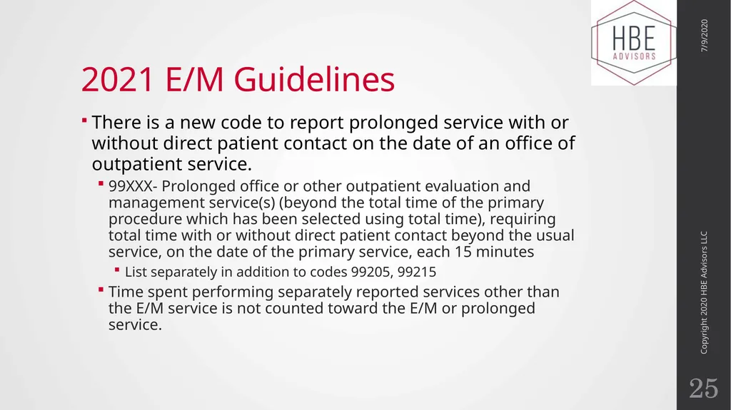 The Evolution of Evaluation and Management - slide 25 of 43