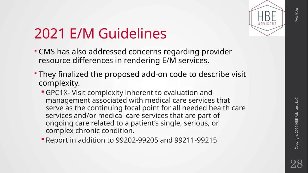 The Evolution of Evaluation and Management - slide 28 of 43