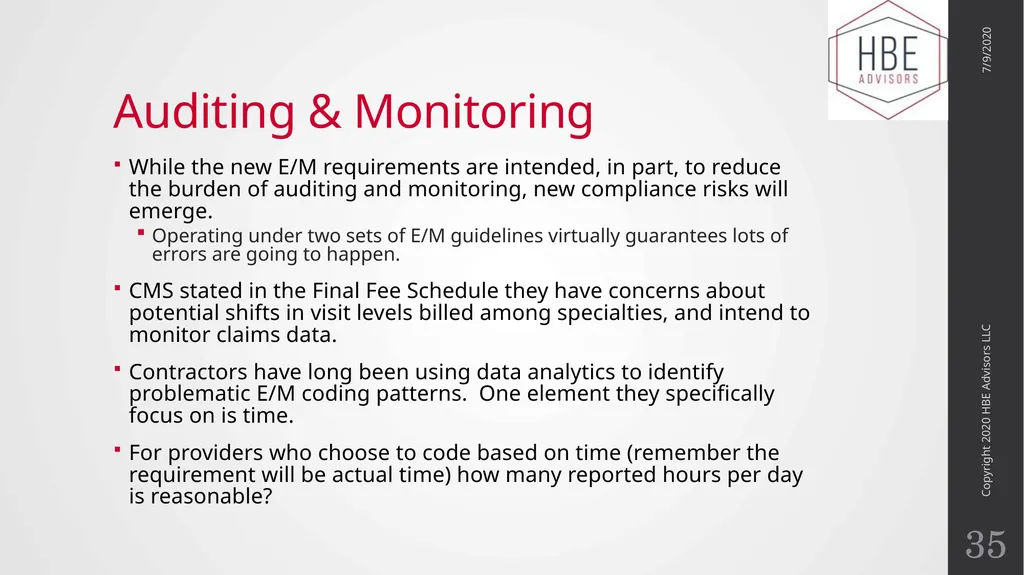 The Evolution of Evaluation and Management - slide 35 of 43