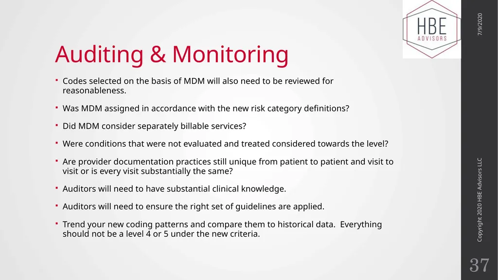 The Evolution of Evaluation and Management - slide 37 of 43