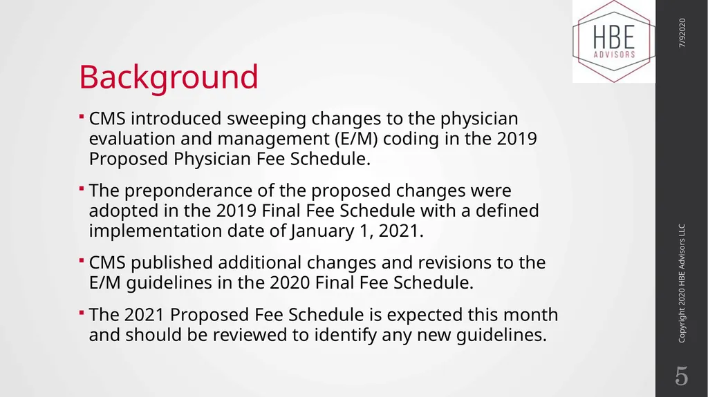 The Evolution of Evaluation and Management - slide 5 of 43