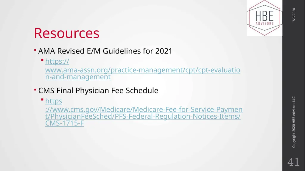 The Evolution of Evaluation and Management - slide 41 of 43
