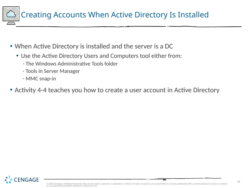 Hands-On Microsoft Windows Server 2016 2nd Edition - slide 34 of 51