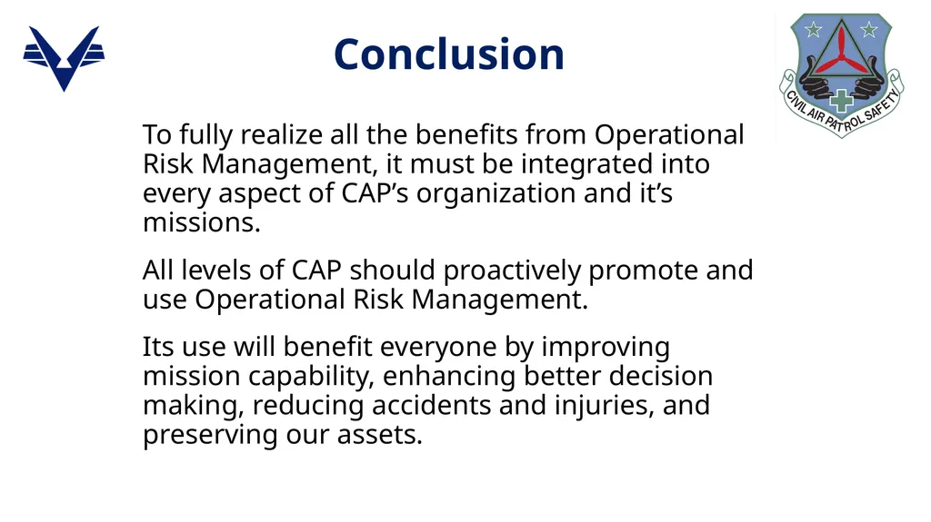 1 ADVANCED LEVEL OPERATIONAL RISK MANAGEMENT - slide 49 of 52