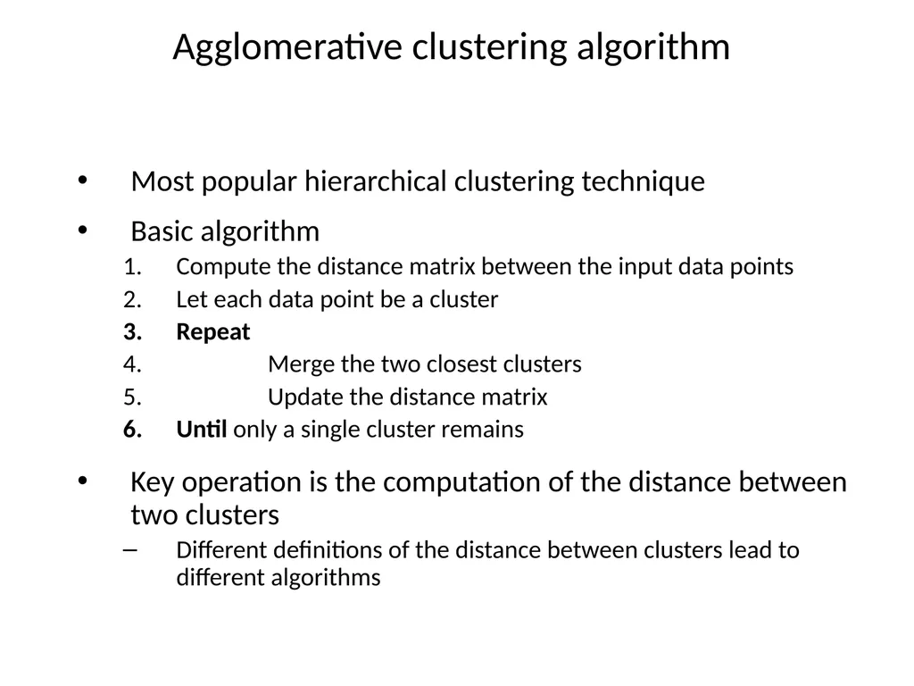 Hierarchical Clustering Hierarchical Clustering - slide 7 of 32