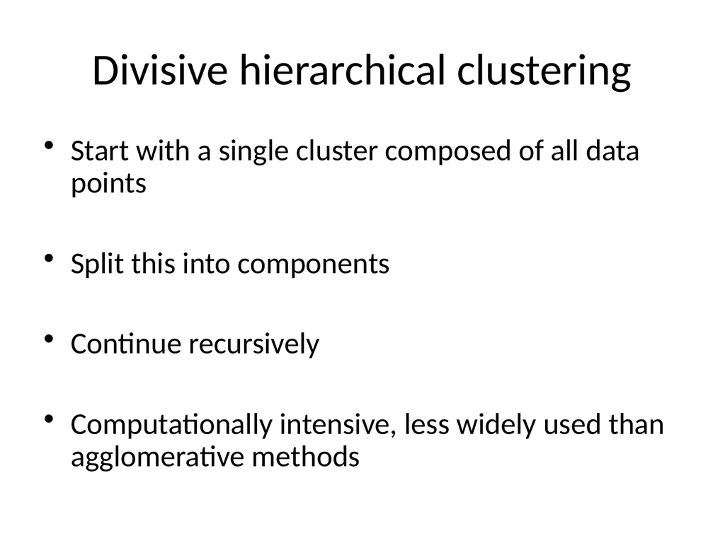 Hierarchical Clustering Hierarchical Clustering - slide 32 of 32