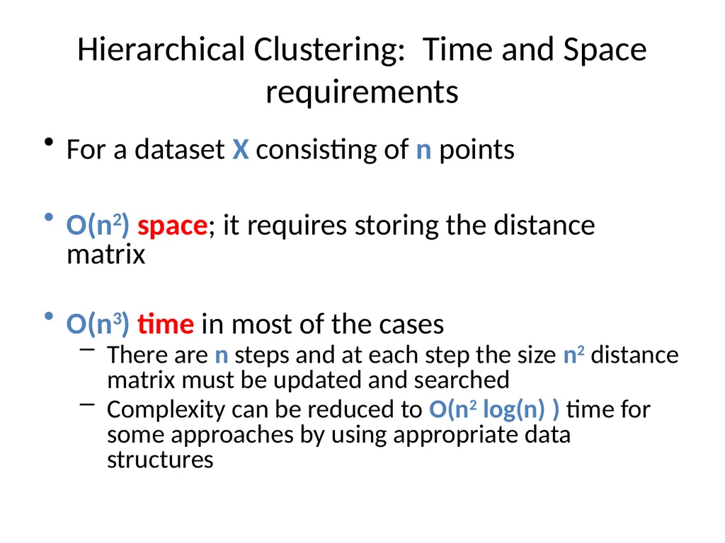 Hierarchical Clustering Hierarchical Clustering - slide 31 of 32