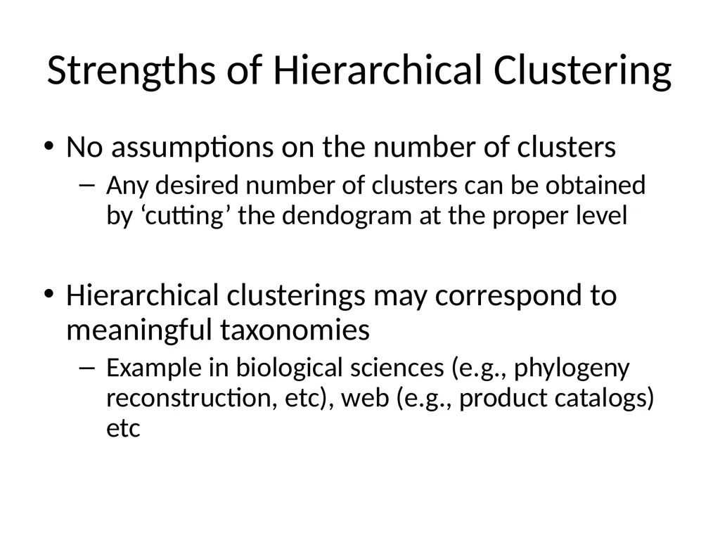 Hierarchical Clustering Hierarchical Clustering - slide 3 of 32