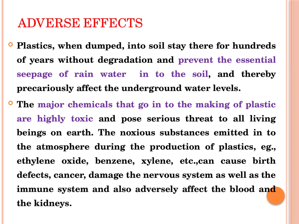 POLLUTION DUE TO PLASTICS : Plastic pollution - slide 2 of 19