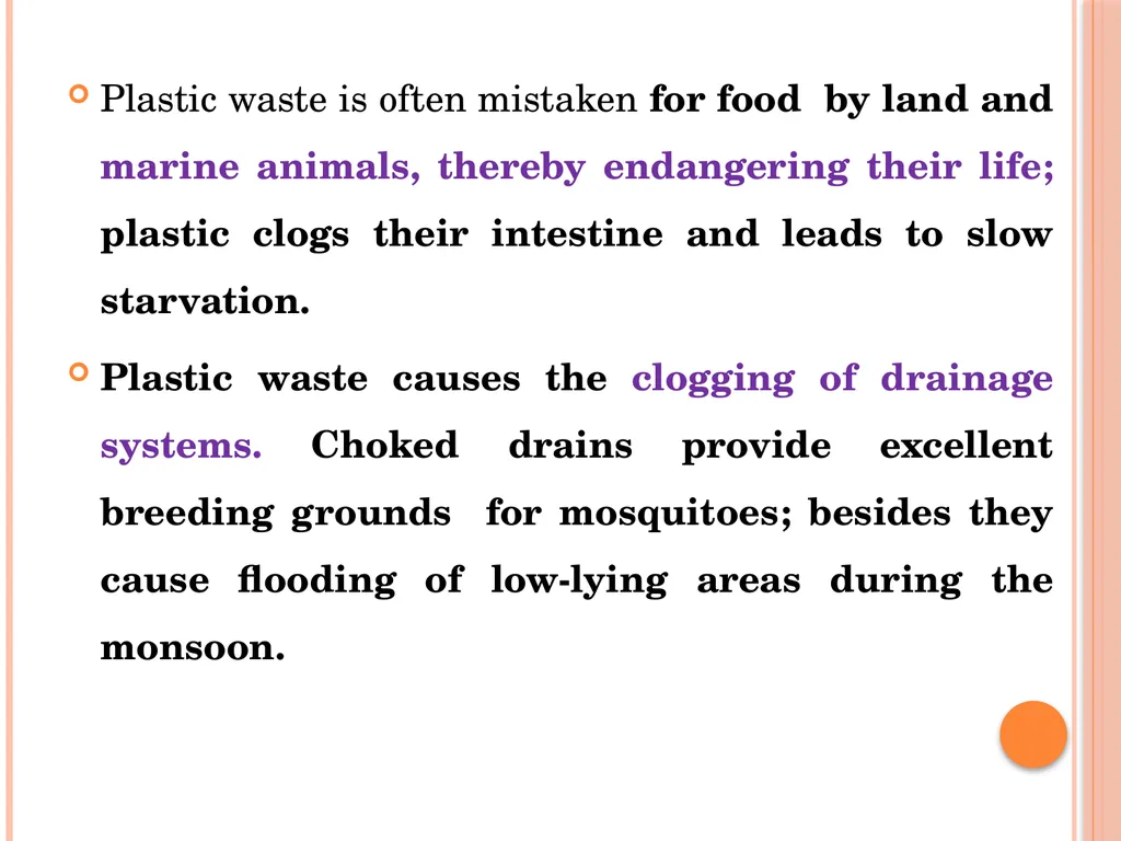 POLLUTION DUE TO PLASTICS : Plastic pollution - slide 4 of 19