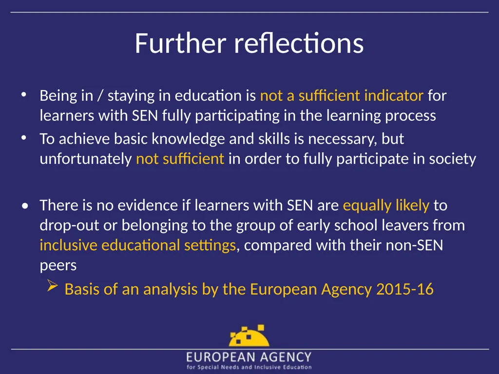 European Agency for Special Needs and Inclusive - slide 12 of 15