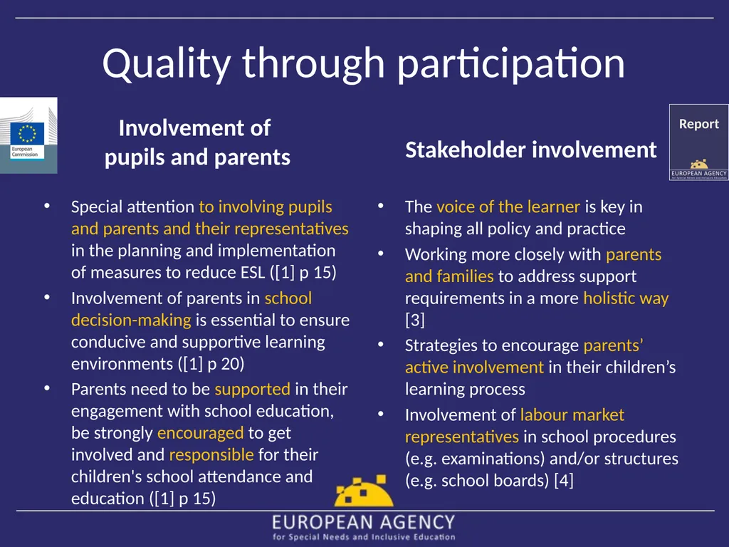 European Agency for Special Needs and Inclusive - slide 8 of 15
