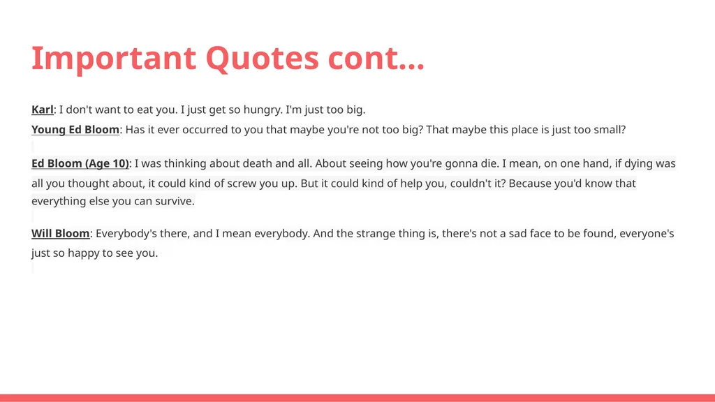 BIG FISH The Importance of Storytelling Big Fish - slide 12 of 16