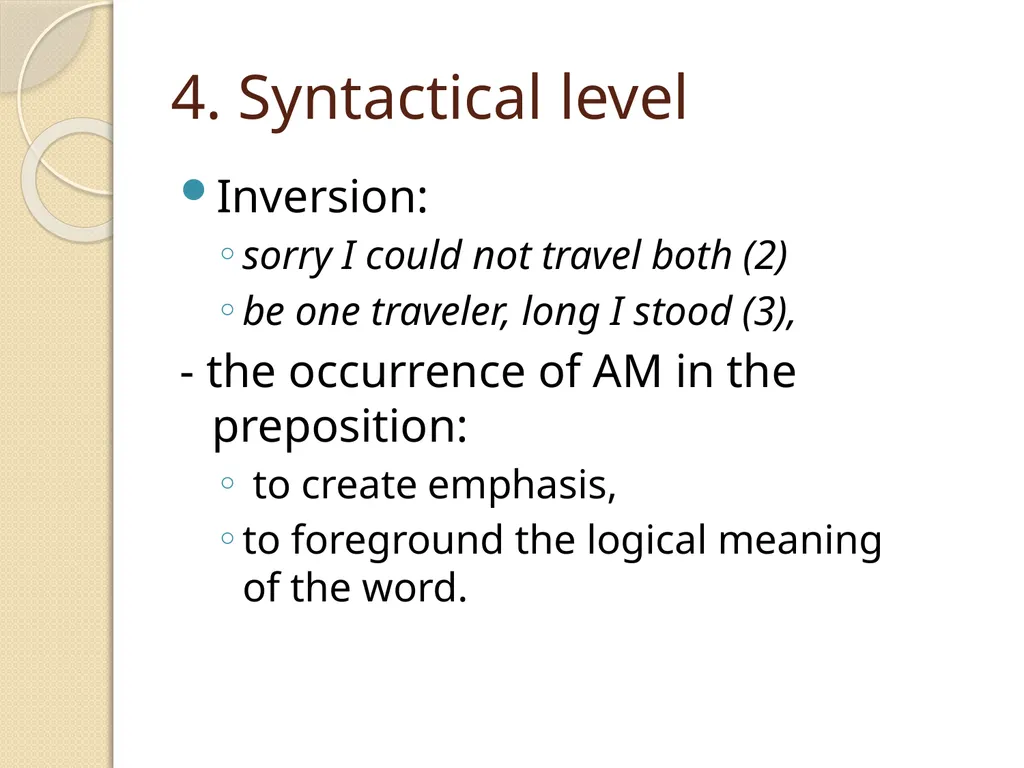 Graphical stylistic means Lecture 7 Graphical - slide 23 of 25