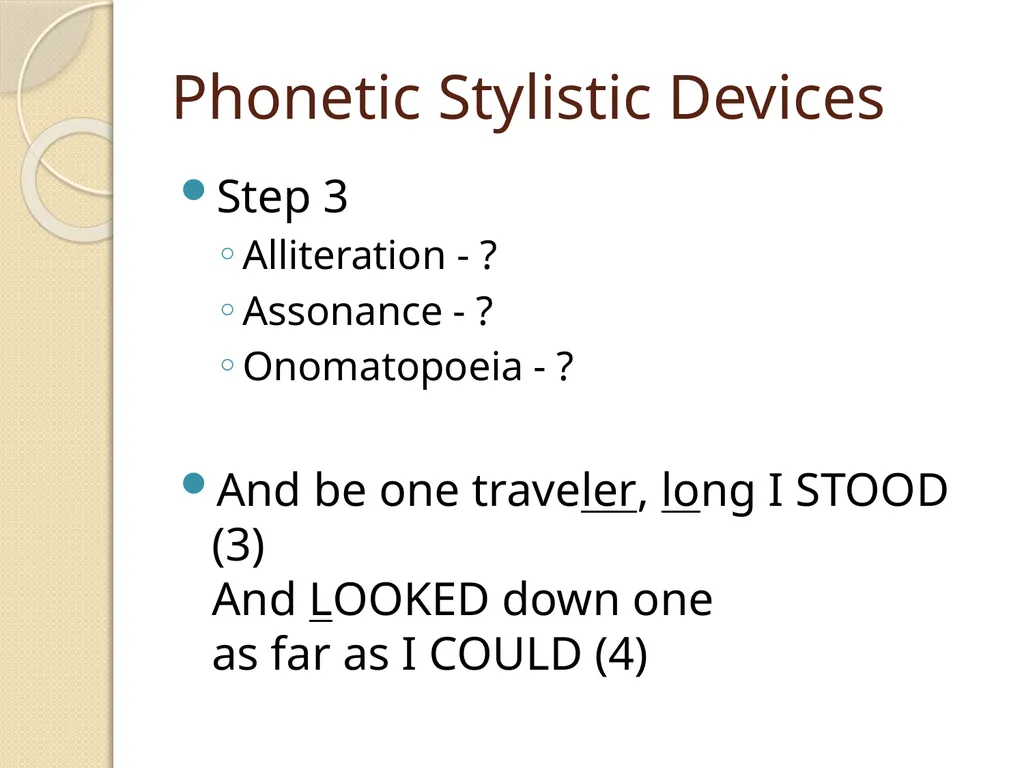 Graphical stylistic means Lecture 7 Graphical - slide 17 of 25
