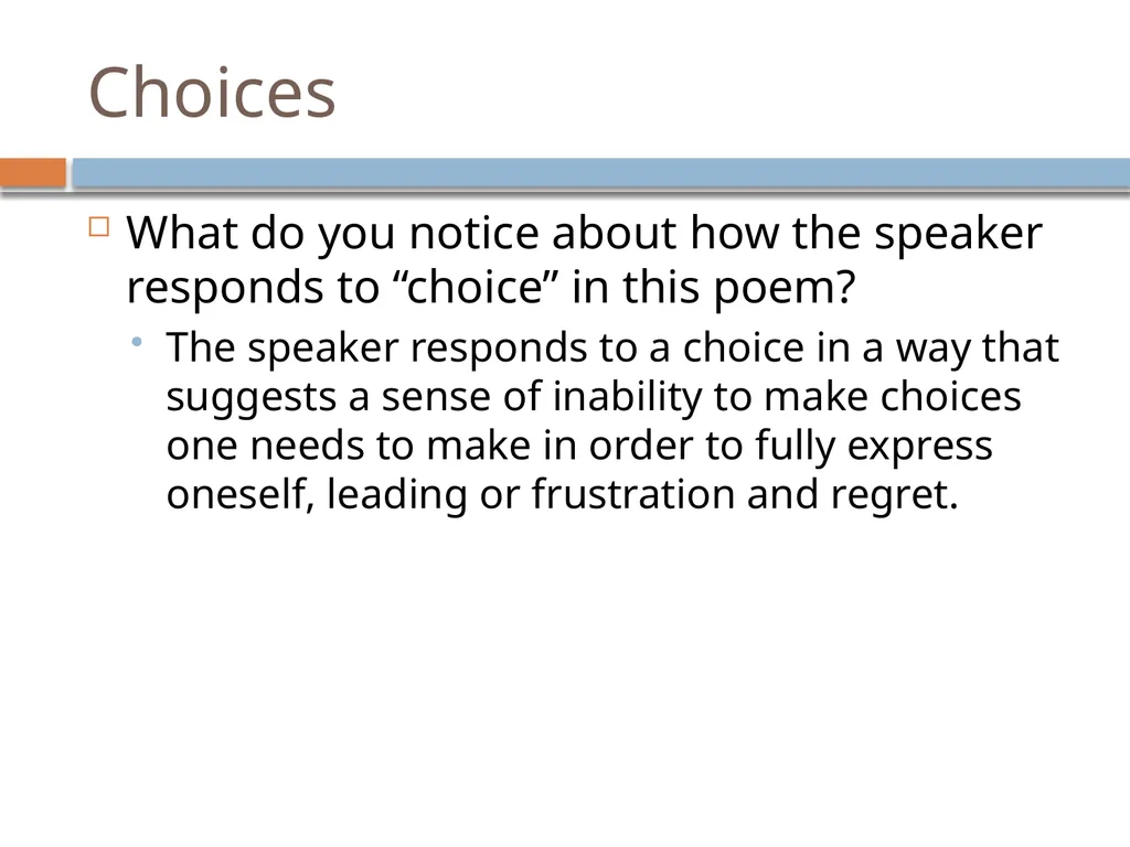 7th Grade Springboard Activity 1.3: Choices and - slide 35 of 41