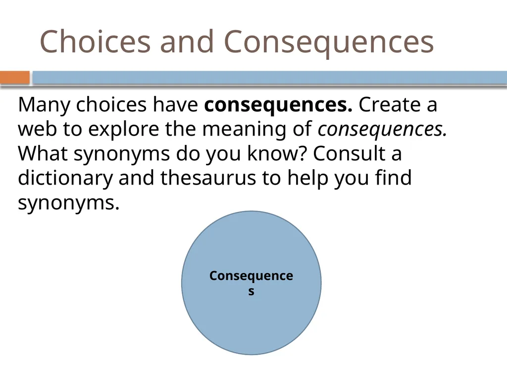 7th Grade Springboard Activity 1.3: Choices and - slide 39 of 41