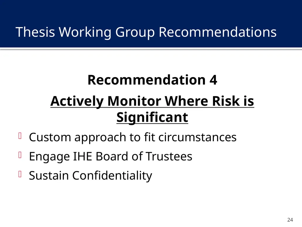 Transitions in Higher Education: Safeguarding the - slide 24 of 28
