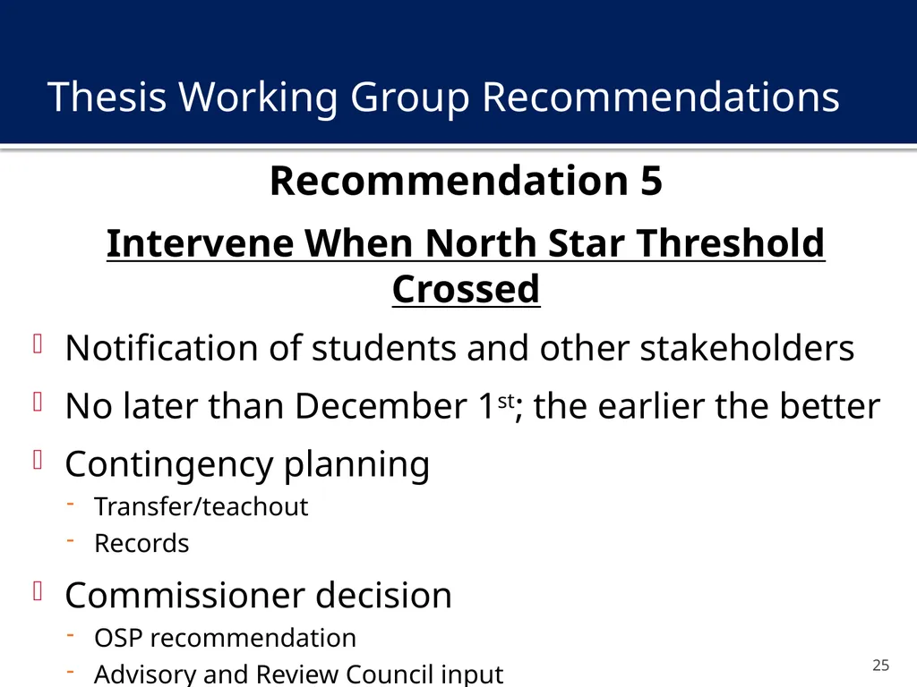 Transitions in Higher Education: Safeguarding the - slide 25 of 28