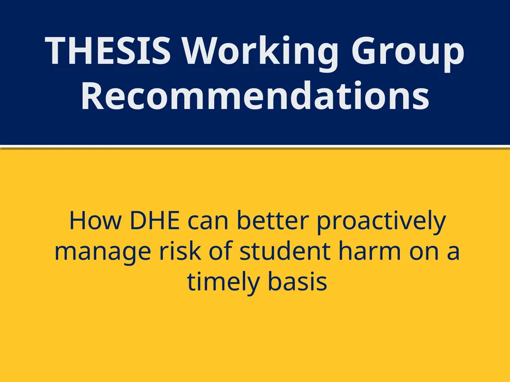 Transitions in Higher Education: Safeguarding the - slide 17 of 28