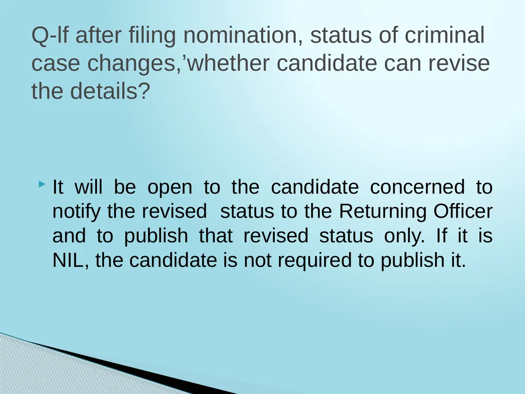 Instructions on Criminal Antecedents Amendments - slide 25 of 33