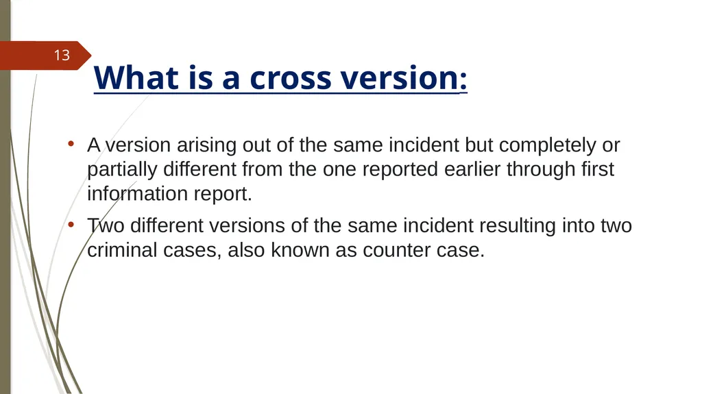 A DISCOURSE ON CROSS VERSION FIRS By Zia ur Rehman - slide 13 of 33