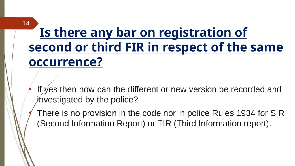 A DISCOURSE ON CROSS VERSION FIRS By Zia ur Rehman - slide 14 of 33