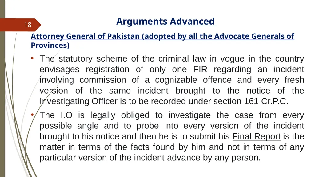 A DISCOURSE ON CROSS VERSION FIRS By Zia ur Rehman - slide 18 of 33