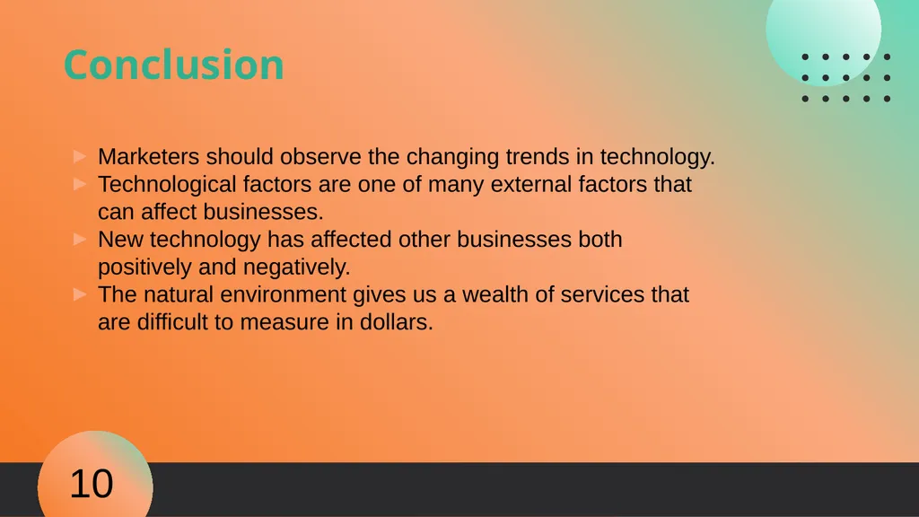 Technology and Nature Impact on Marketing - slide 10 of 12