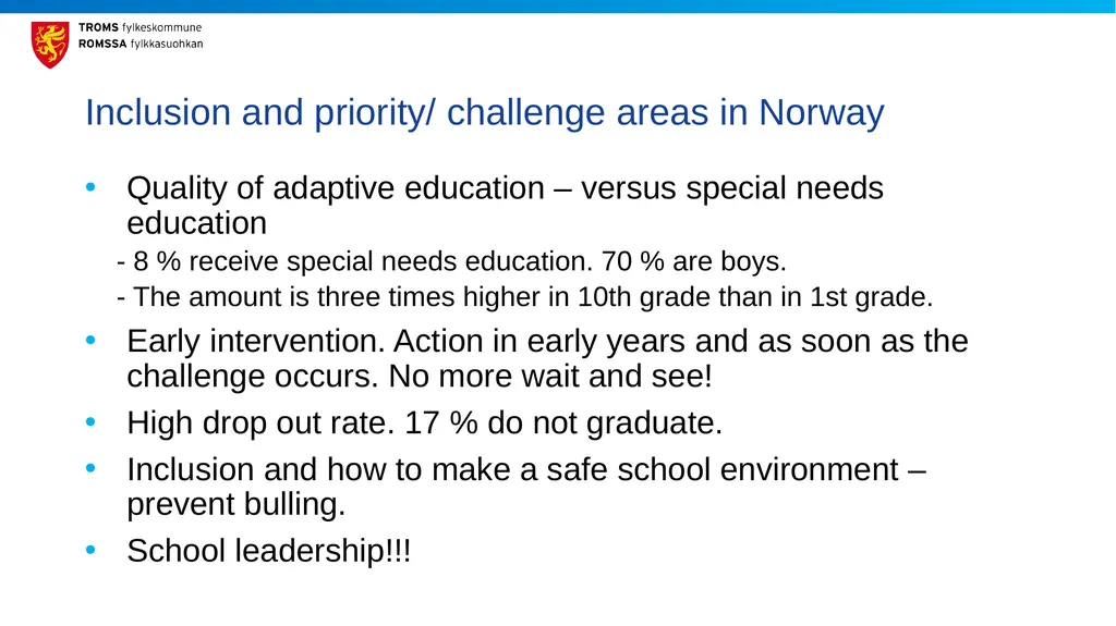 Effective Inclusive Education: Views from Norway - slide 11 of 15