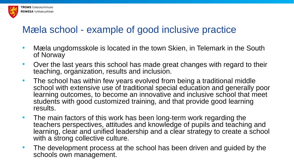 Effective Inclusive Education: Views from Norway - slide 12 of 15