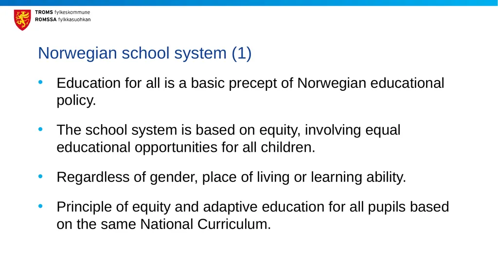 Effective Inclusive Education: Views from Norway - slide 3 of 15