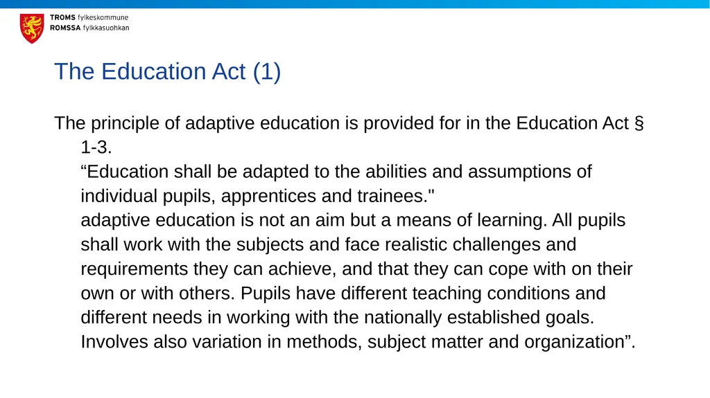 Effective Inclusive Education: Views from Norway - slide 5 of 15