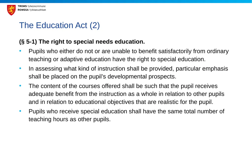 Effective Inclusive Education: Views from Norway - slide 6 of 15