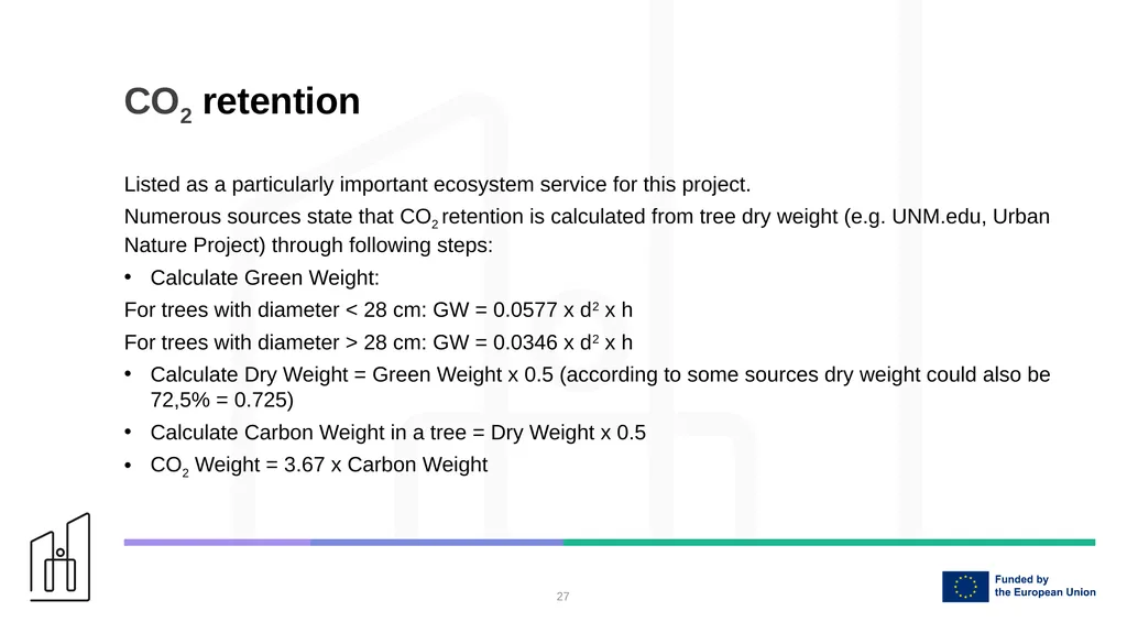 Estimation of key ecosystem services in the - slide 27 of 29