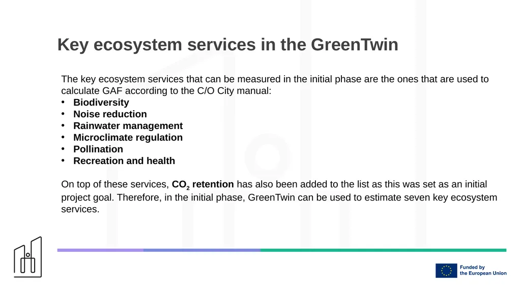 Estimation of key ecosystem services in the - slide 7 of 29