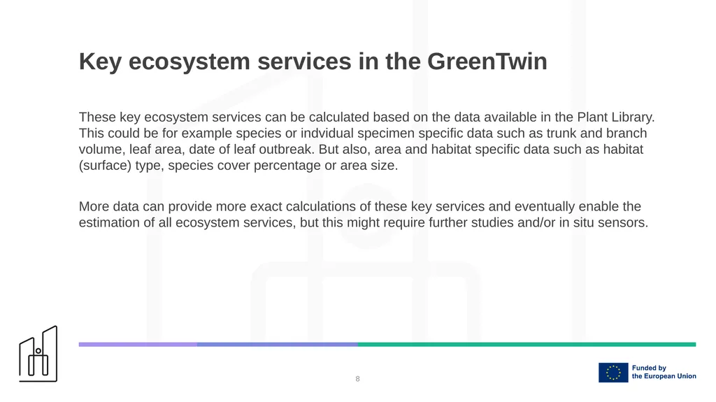 Estimation of key ecosystem services in the - slide 8 of 29