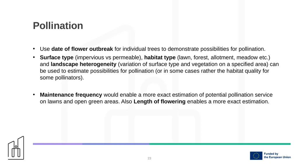 Estimation of key ecosystem services in the - slide 23 of 29
