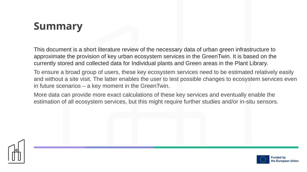 Estimation of key ecosystem services in the - slide 3 of 29