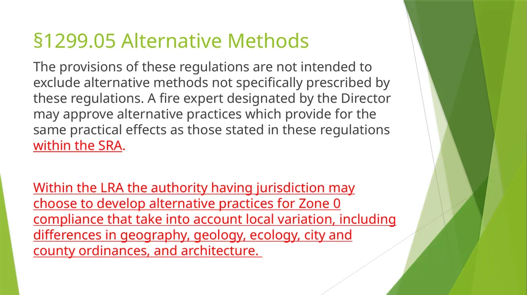 Ember Resistant Zone 0 Overview of Draft Rule - slide 13 of 27