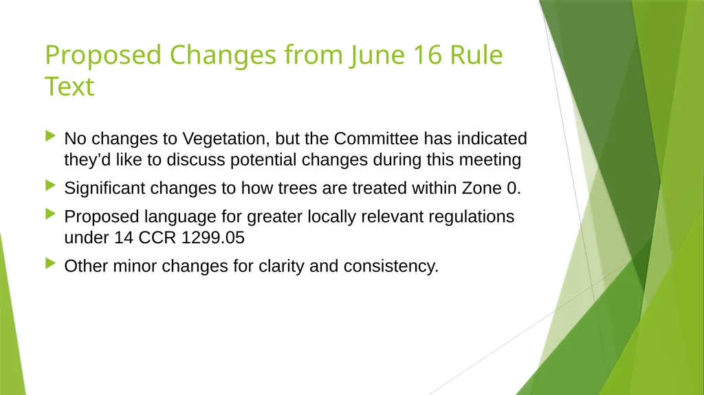 Ember Resistant Zone 0 Overview of Draft Rule - slide 5 of 27