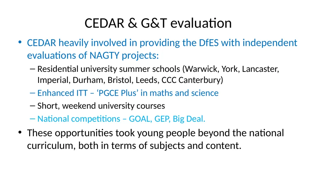 G & T: Supporting Gifted and Talented Pupils - slide 5 of 21